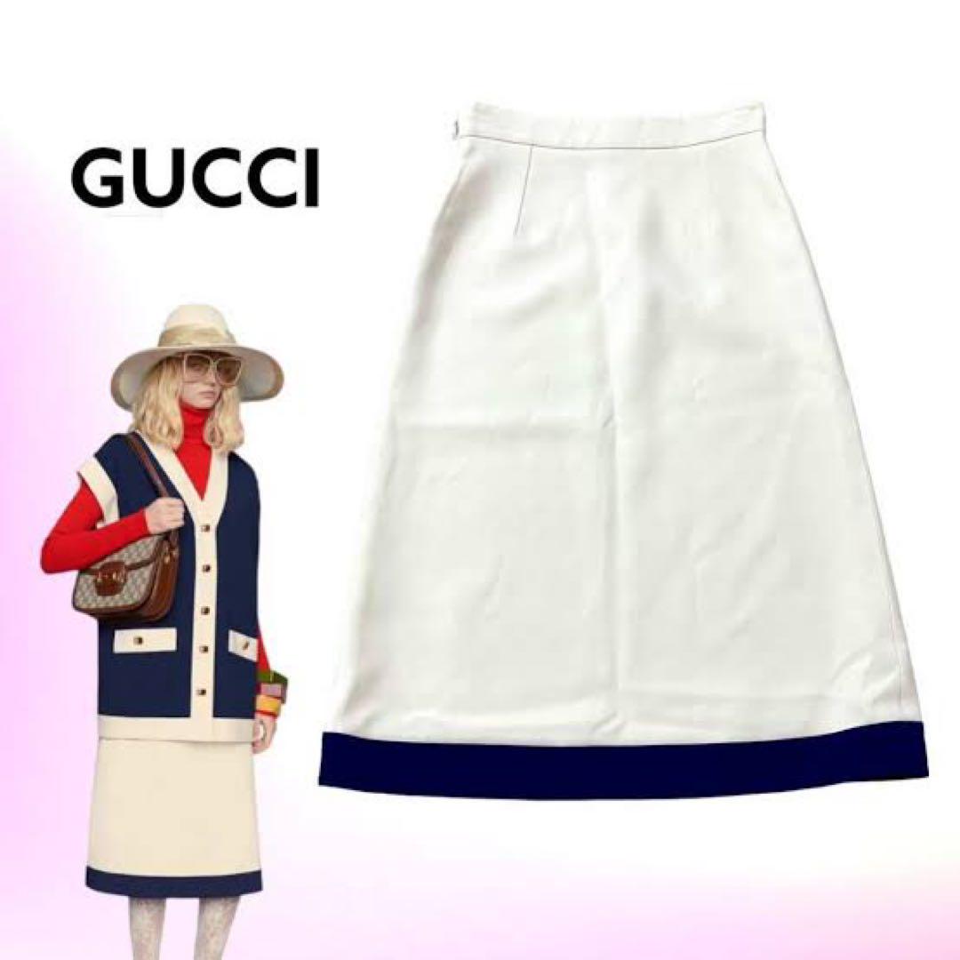 GUCCI 20SS カヴィ ヴィスコース Aライン スカート