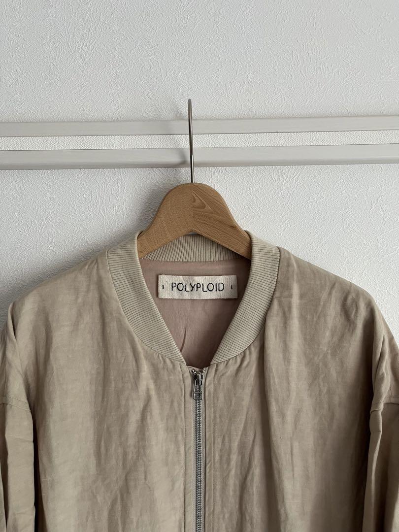 POLYPLOID BOMBER JACKET C BEIGE | TODAY CLOTHING
