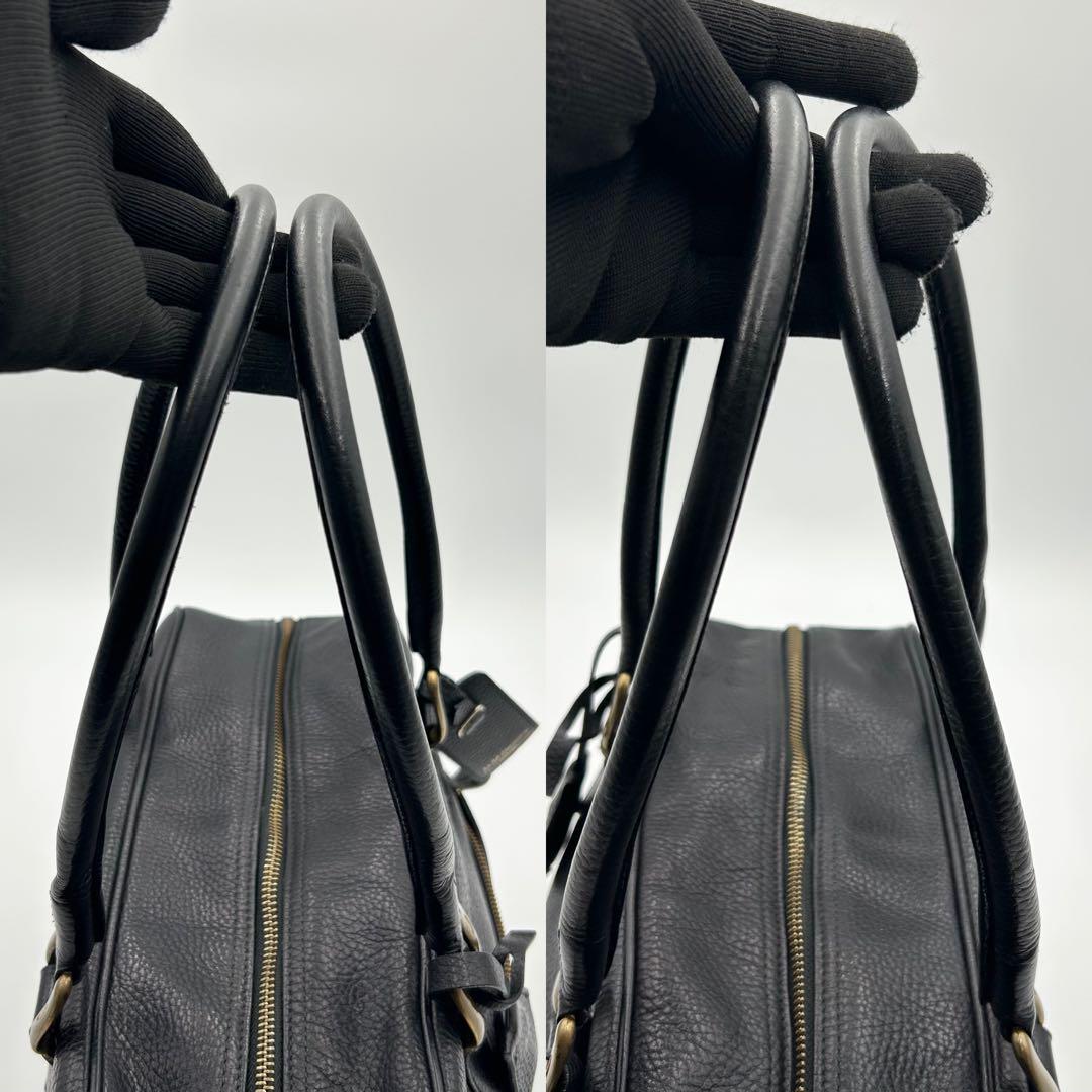 J＆M Davidson ミア ボストン ハンドバッグ レザー ブラック 保管袋
