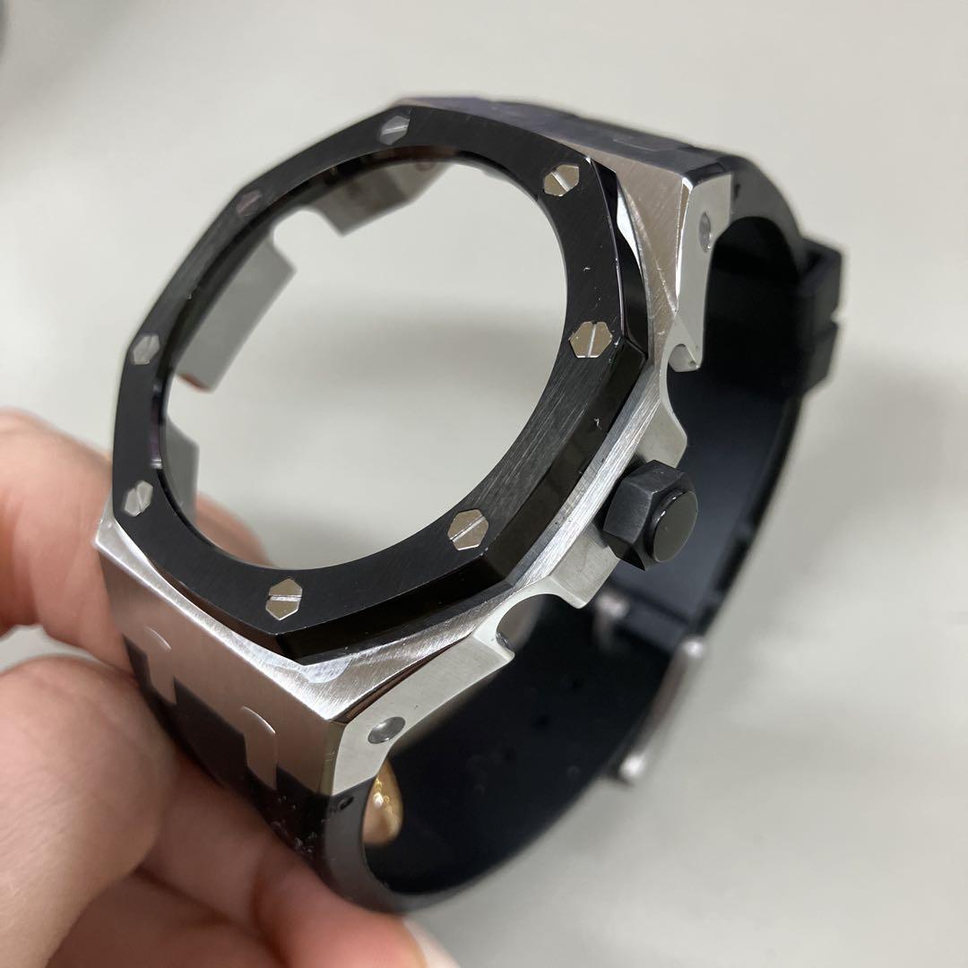 G-SHOCK　2100シリーズ　カスタム　ブラック×シルバー