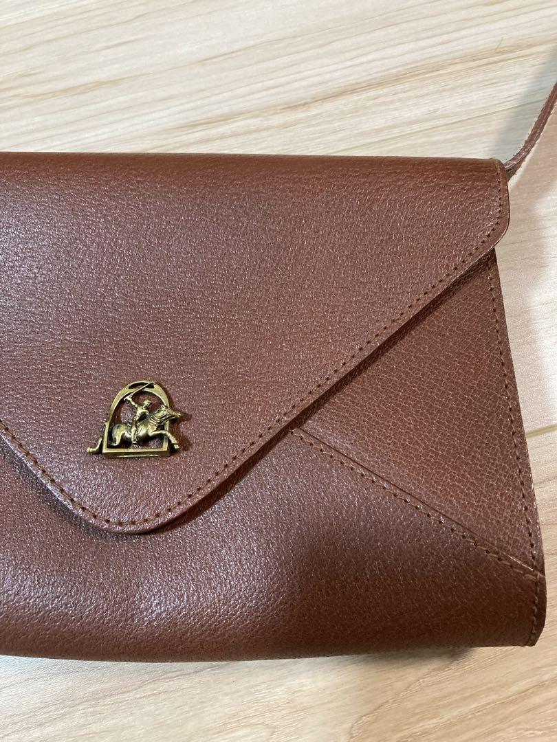 Ralph Lauren 馬車金具 オールレザー ショルダーバッグ 本革