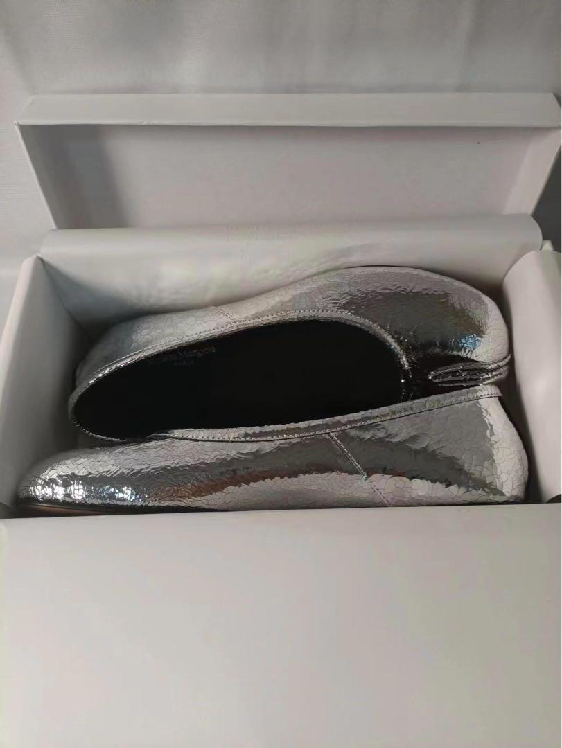 Maison Margiela 足袋 ブロークンミラーシューズ シルバー 38