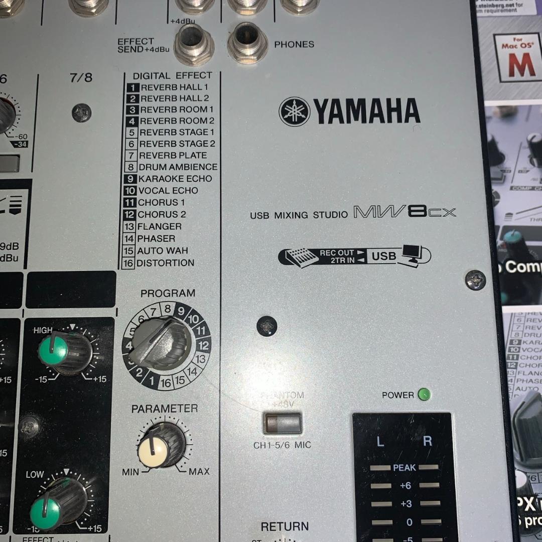 YAMAHA MW8CX アナログミキサー オーディオインターフェース