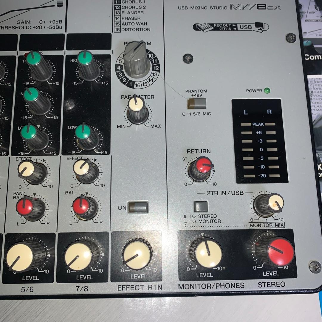 YAMAHA MW8CX アナログミキサー オーディオインターフェース