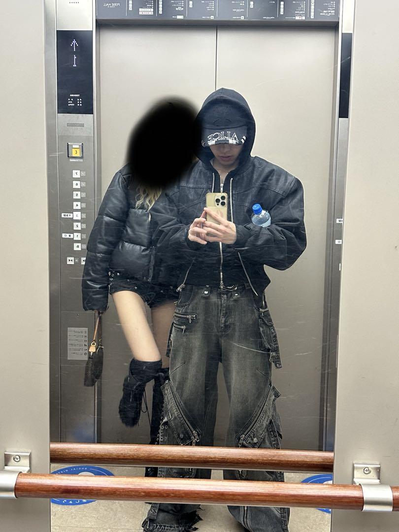 NO MASS PROD CRUCIFIED BOMBER JACKET