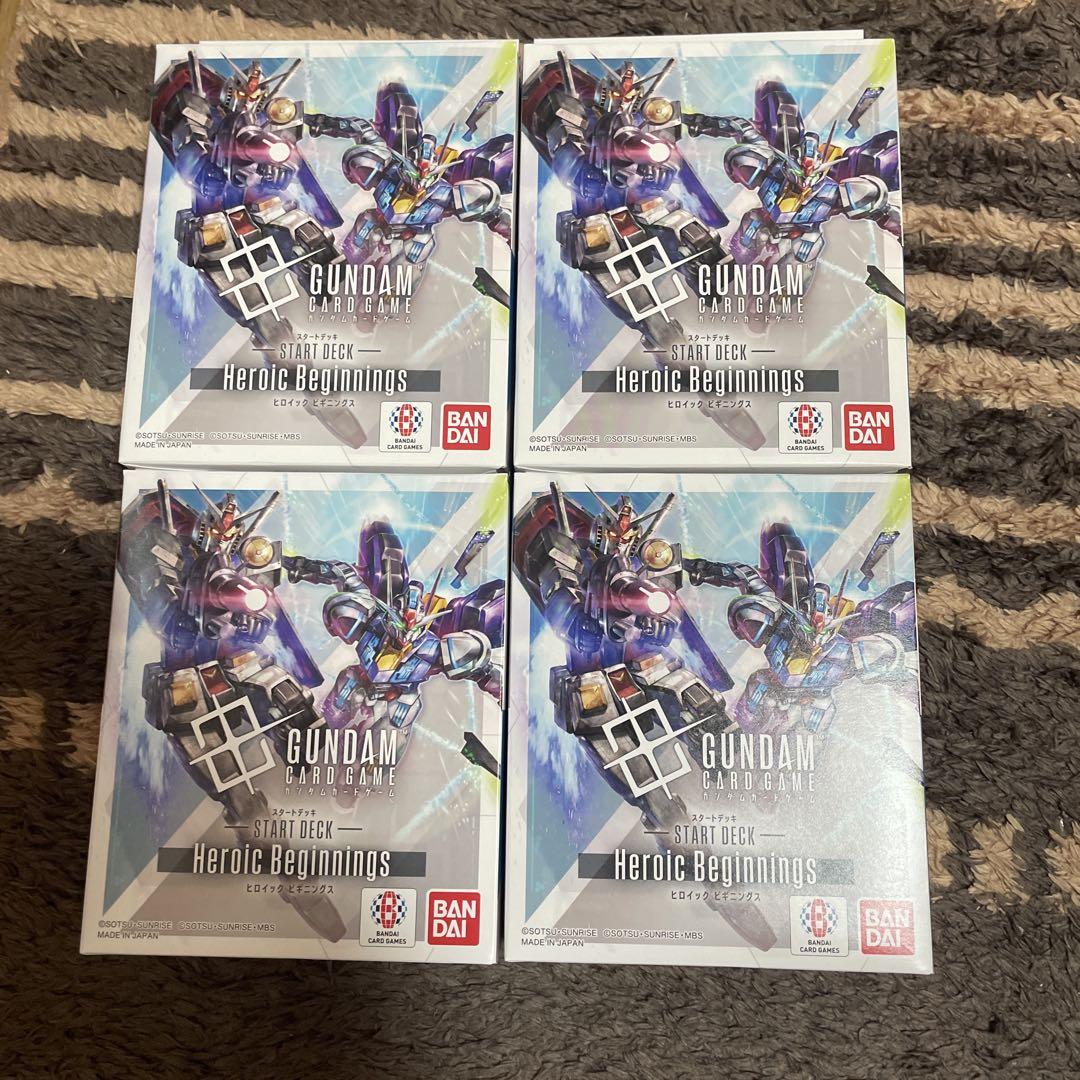 未開封　ガンダムカードゲーム スタデ ボーナスパック付きヒロイックビギニングス