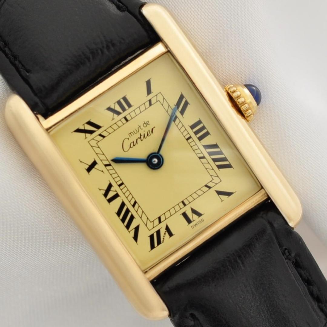 Cartier ヴェルメイユ マストタンクSM アイボリー文字盤