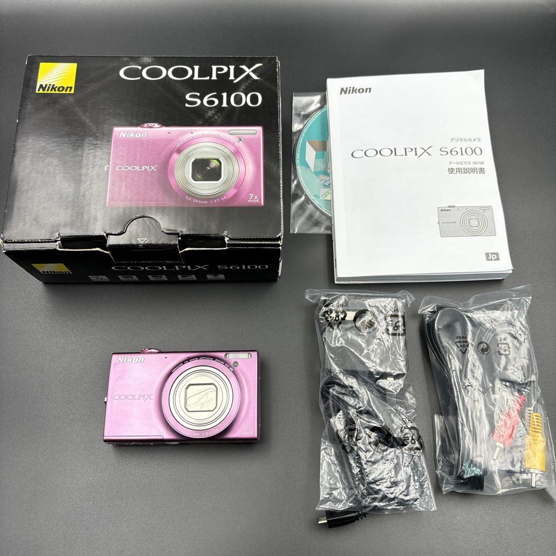 箱付 Nikon COOLPIX S6100 ピンク デジタルカメラ