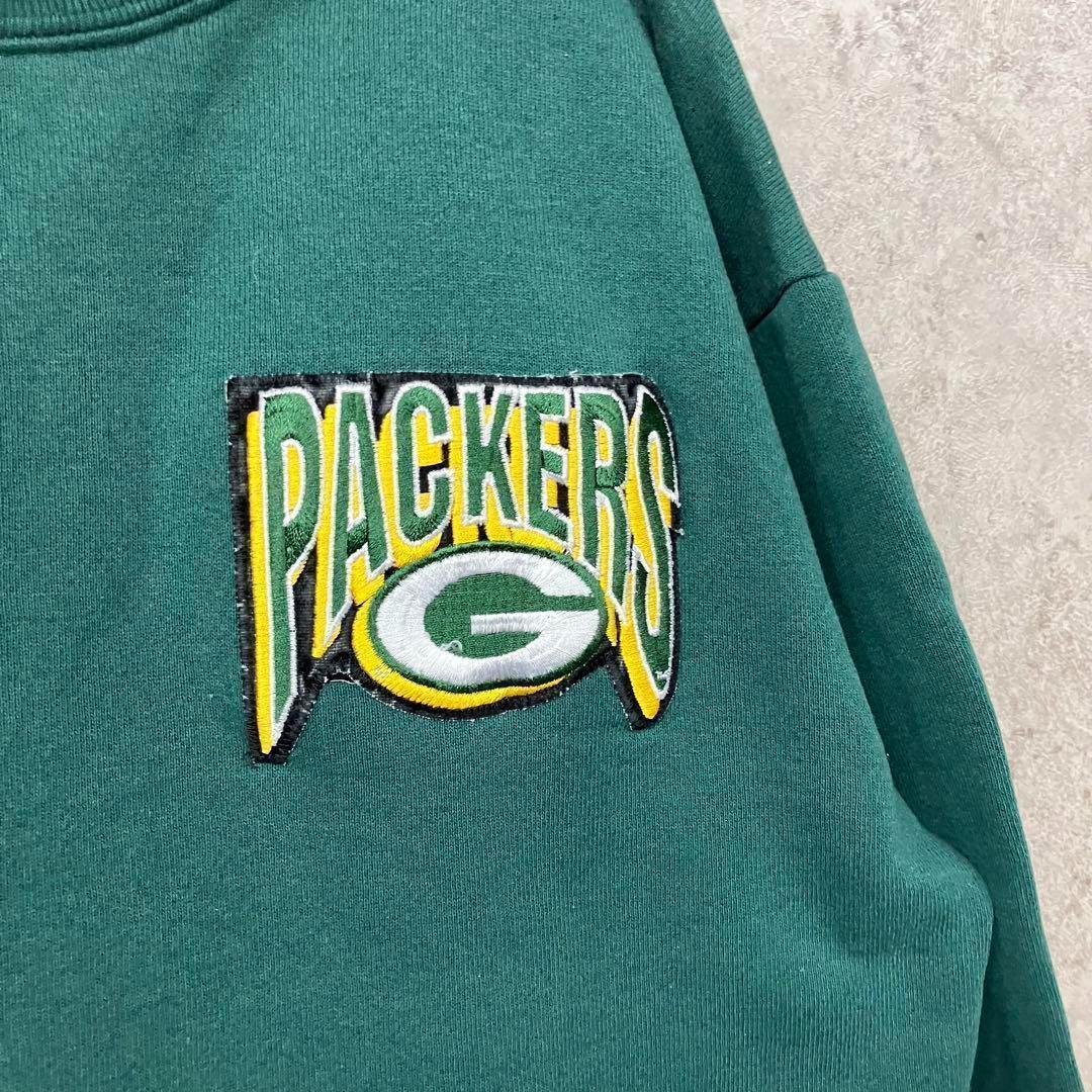 レアUSA製90s【古着】NFLパッカーズ スウェットトレーナー メンズL
