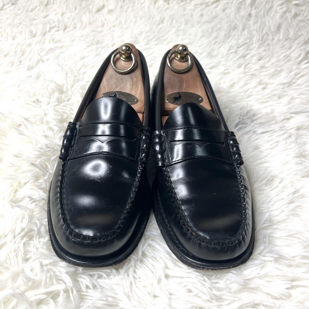 【美品】 G.H.BASS コインローファー 26.0cm ブラック GHバス 【美品】 G.H.BASS コインローファー 26.0cm ブラック GHバス
