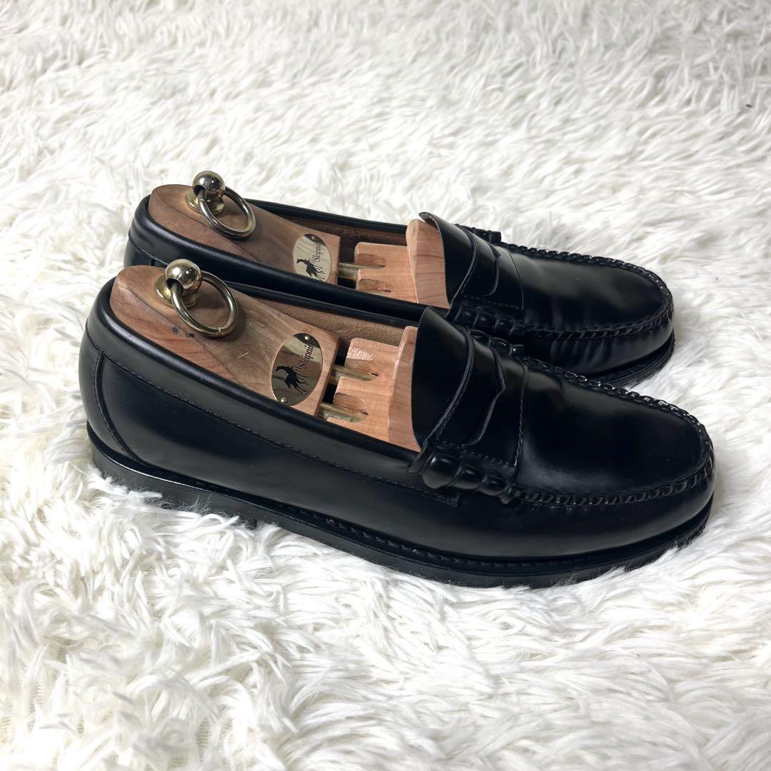 【美品】 G.H.BASS コインローファー 26.0cm ブラック GHバス 【美品】 G.H.BASS コインローファー 26.0cm ブラック GHバス
