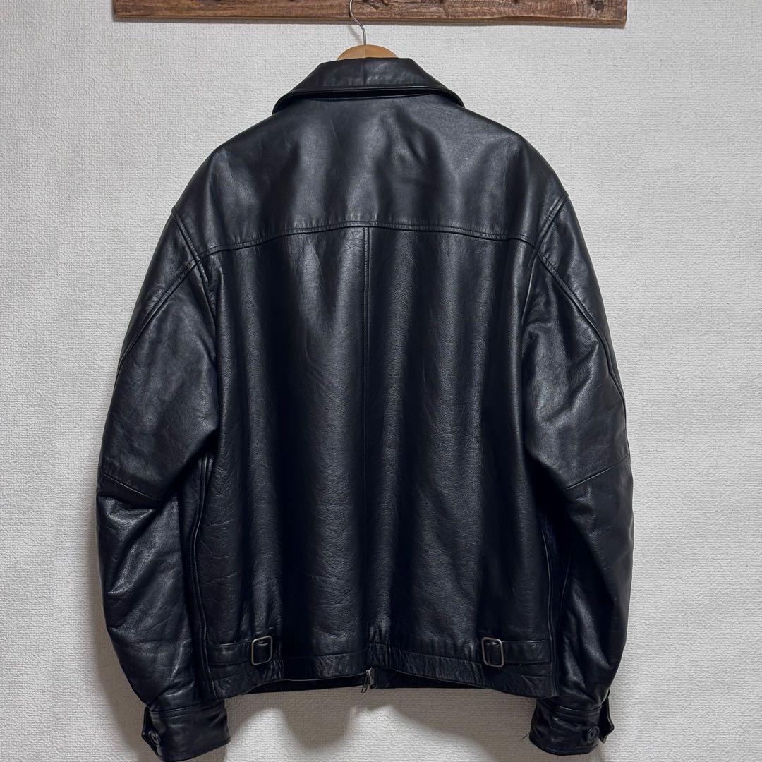 美品 GAP 90s レザージャケット ブラック S