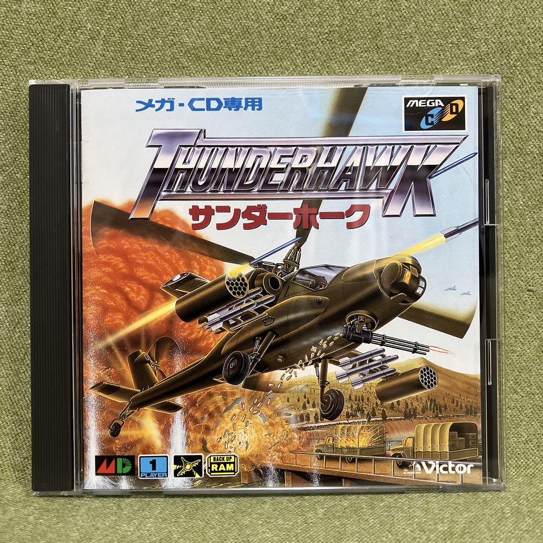 サンダーホーク メガ-CD マニュアル付属 動作は未 ですVictor Entertainment