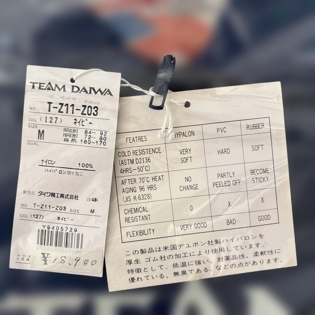 DAIWA レインウェア　ネイビー　Mサイズ