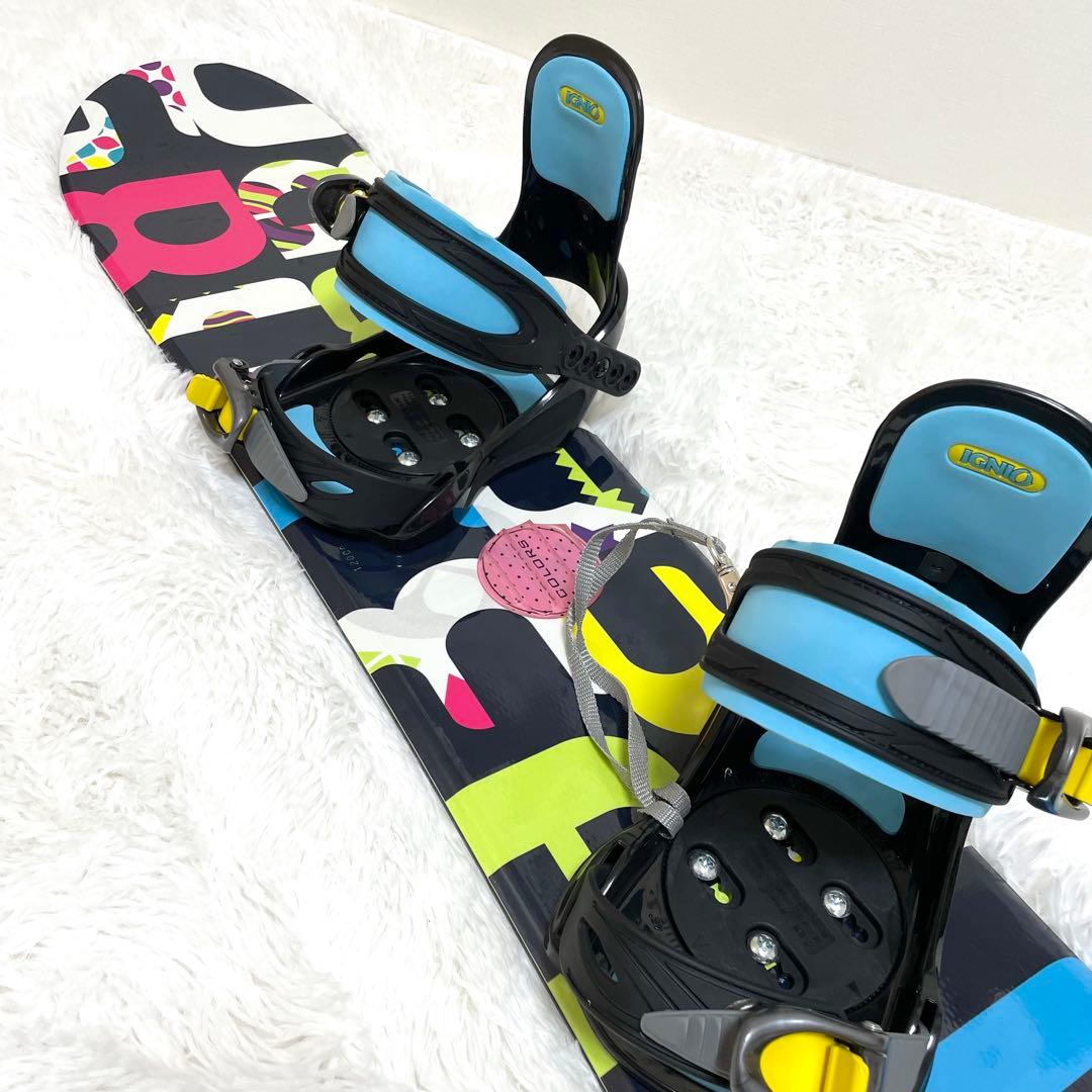 極美品 イグニオ スノーボード 120cm キッズ 子供 ホットワックス済み