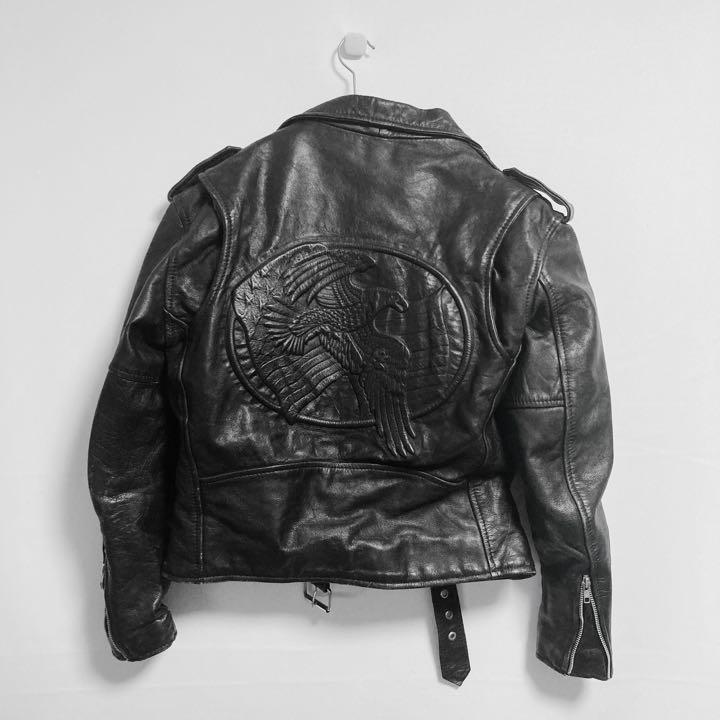 FIRST|高品質|ライダースジャケット|レザージャケット|ダブル|革ジャン