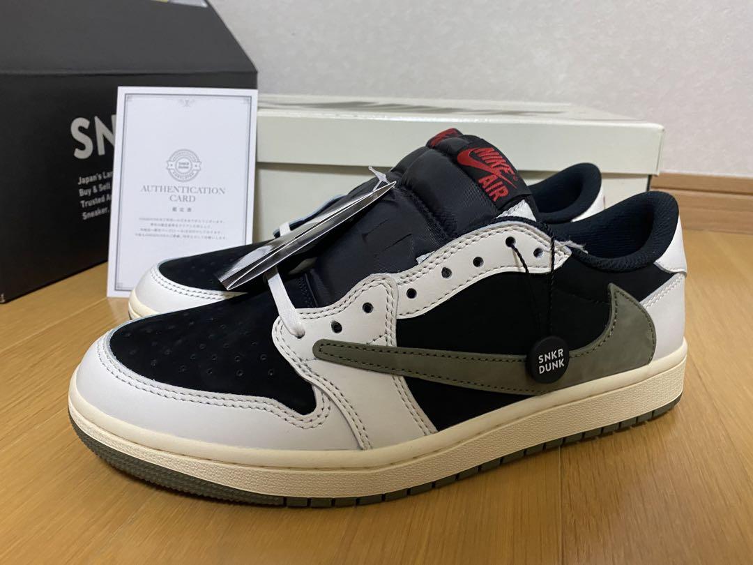 トラヴィス・スコット × ナイキ エアジョーダン1 ロー ミディアム オリーブ