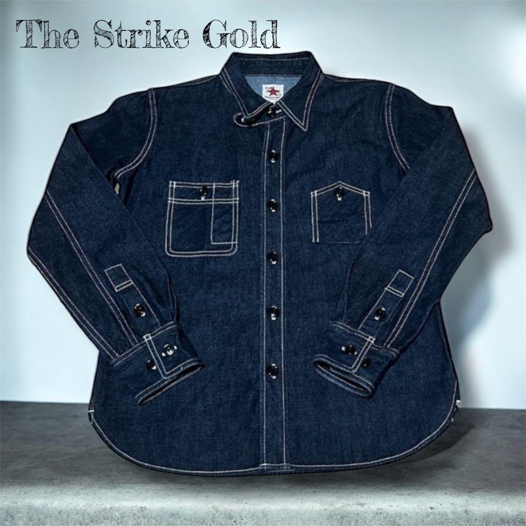 The Strike G セルビッチデニムワークシャツSサイズS THE STRIKE GOLD