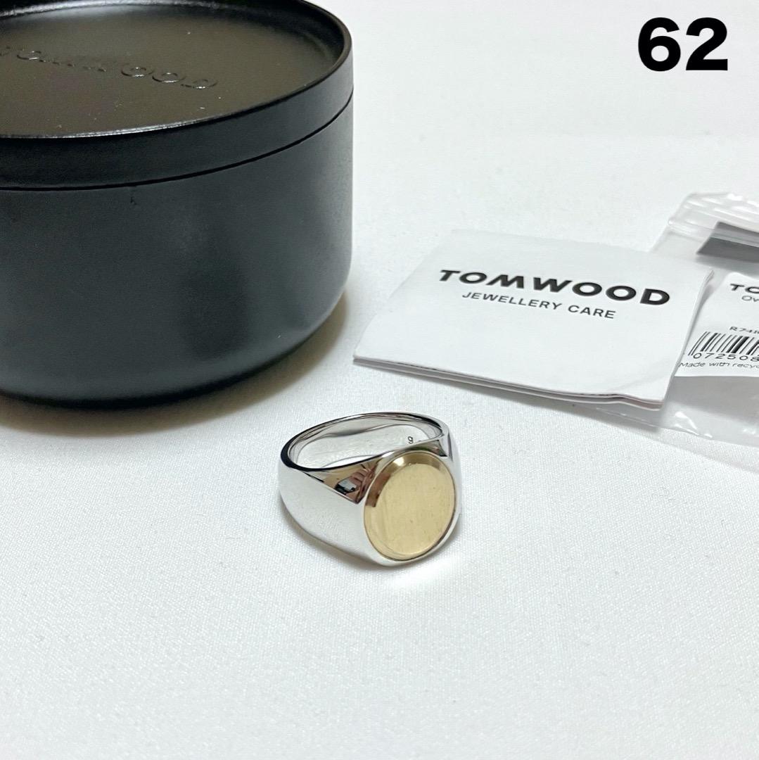 新品 62 TOMWOOD Oval Gold Top リング 指輪 6759
