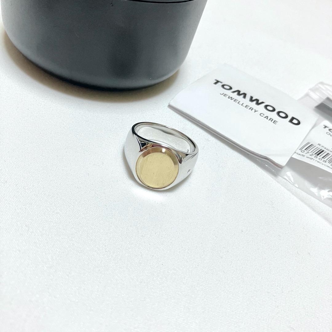 新品 62 TOMWOOD Oval Gold Top リング 指輪 6759
