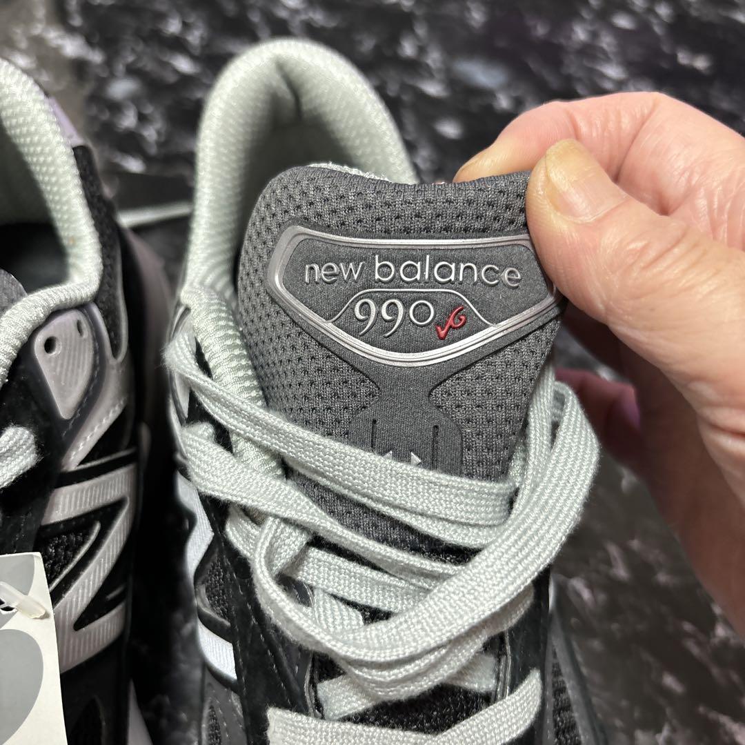 New Balance ニューバランス990v6 ブラック/グレー - メルカリ