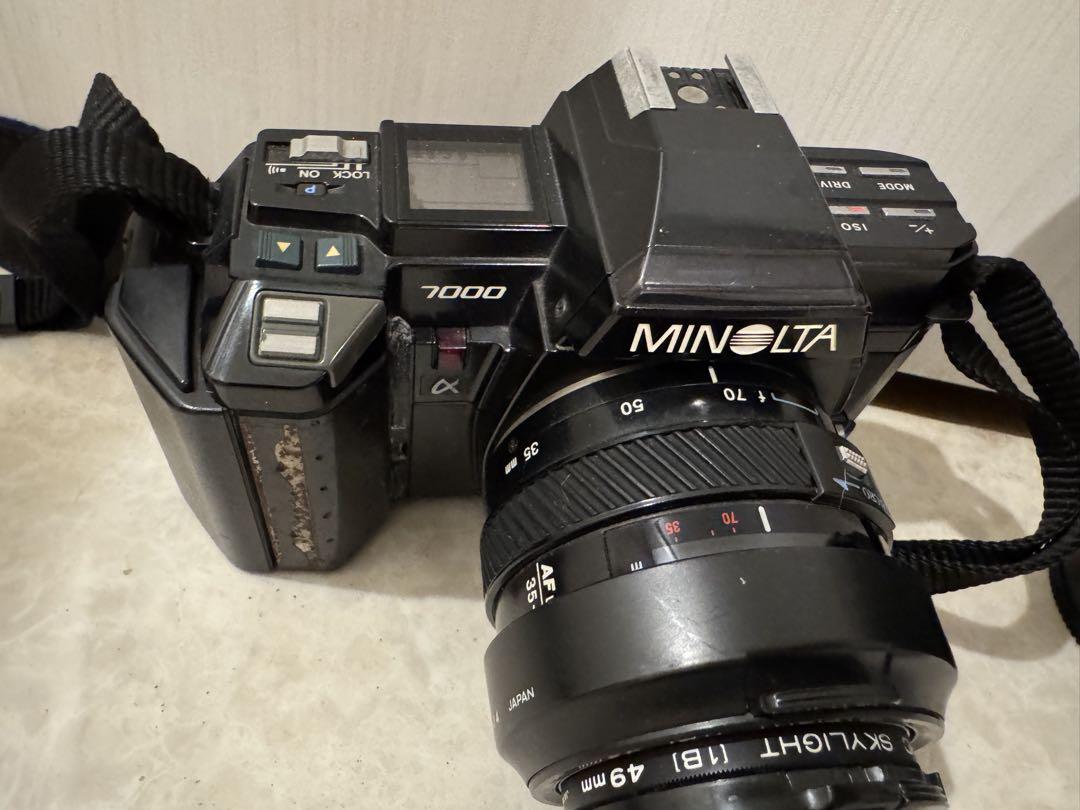 ミノルタ minolta 7000 カメラ ライト三脚セット ミノルタ minolta 7000 カメラ ライト三脚セット - メルカリ