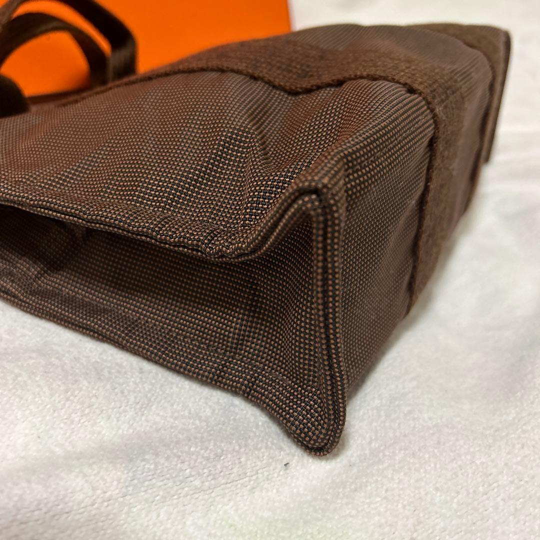 Hermes ブラウン 茶色エールライン　トートバッグ