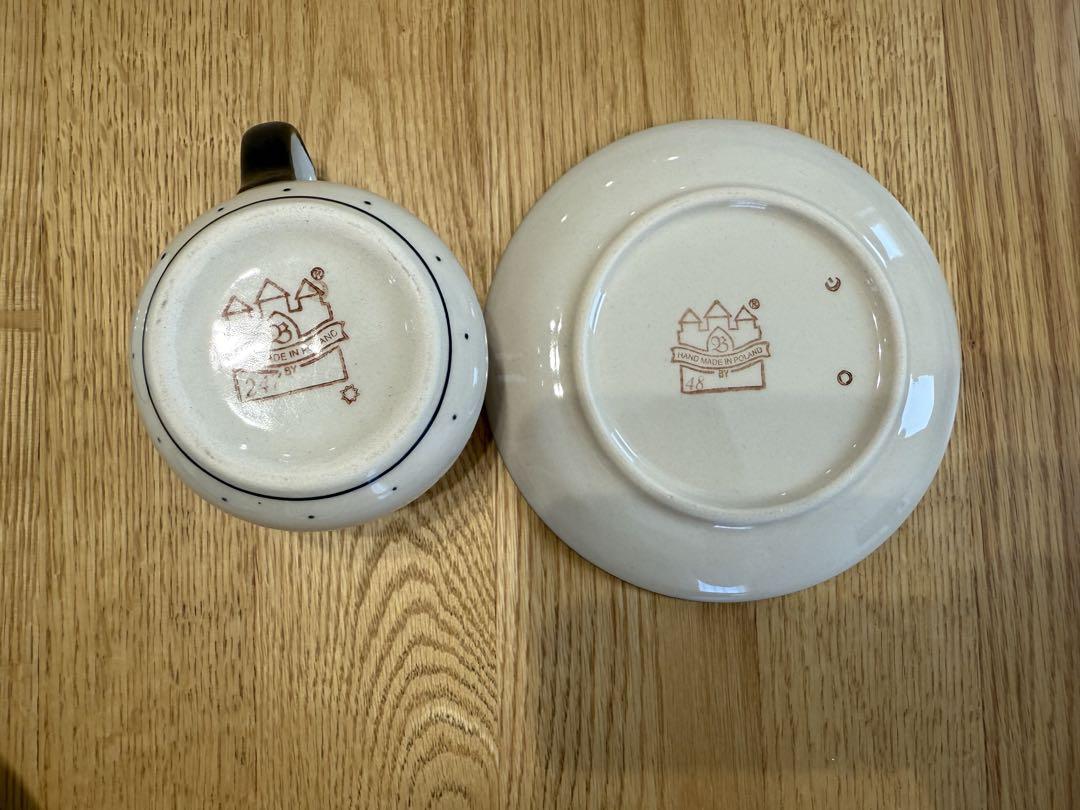 ＊ポーリッシュポタリー　マグカップ&平皿＊