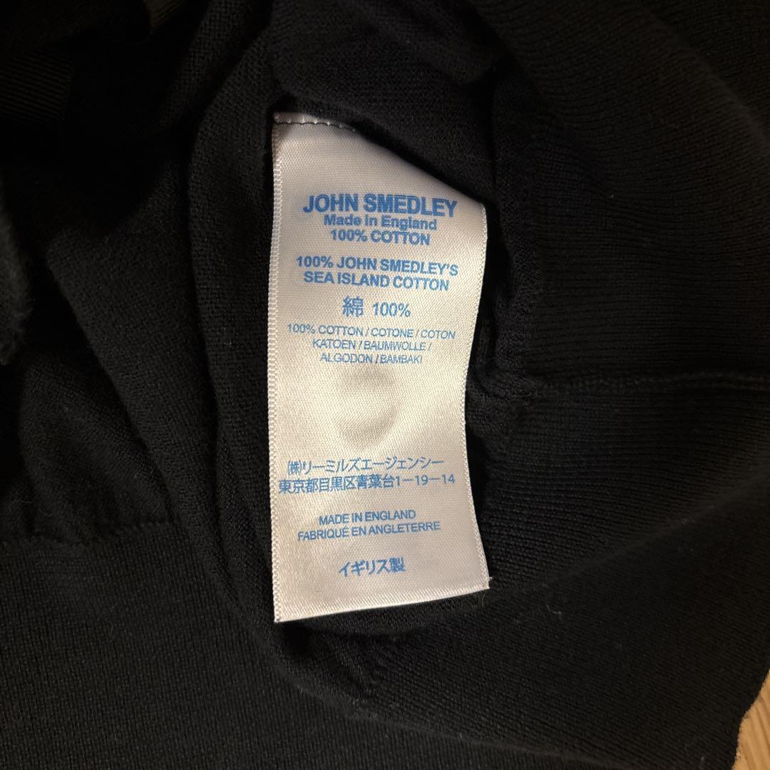 JOHN SMEDLEY ブラック 7部袖ニットカーディガン M - メルカリ