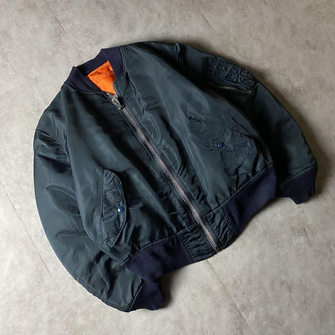 【入手困難】80s USA製 ALPHA MA-1 フライトジャケット 民間品