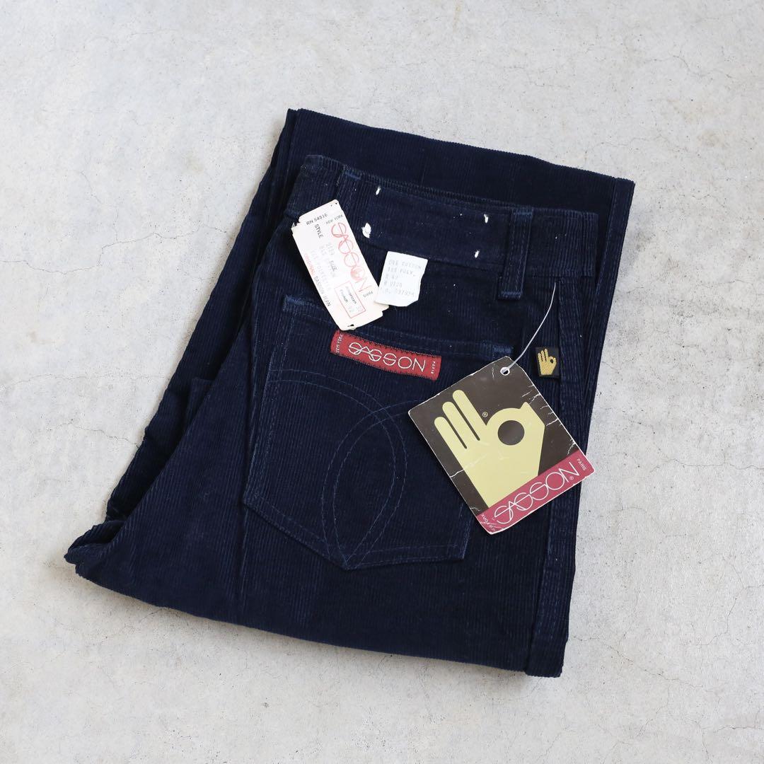 新品タグ付◎ 70s~ SASSON Corduroy Flare Pants