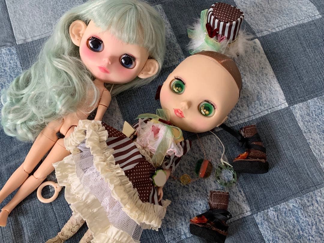 カスタムブライス　不思議の国のアリス/ アイシードール　耳付き　2体セット