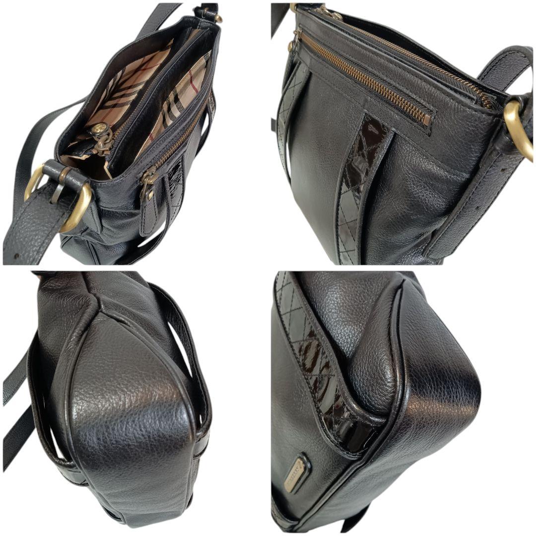 1210 綺麗 Burberry バーバリー ショルダーバッグ 革レザー