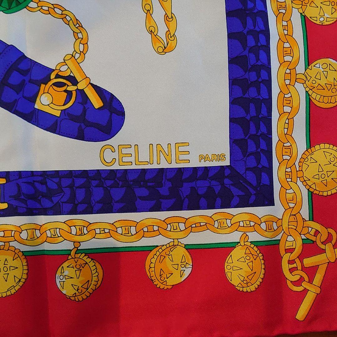 CELINEシルクスカーフ