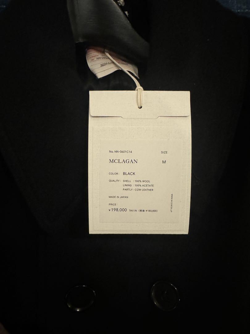 ジャケット・アウター NICENESS 24AW MCLAGAN BLACK Msize