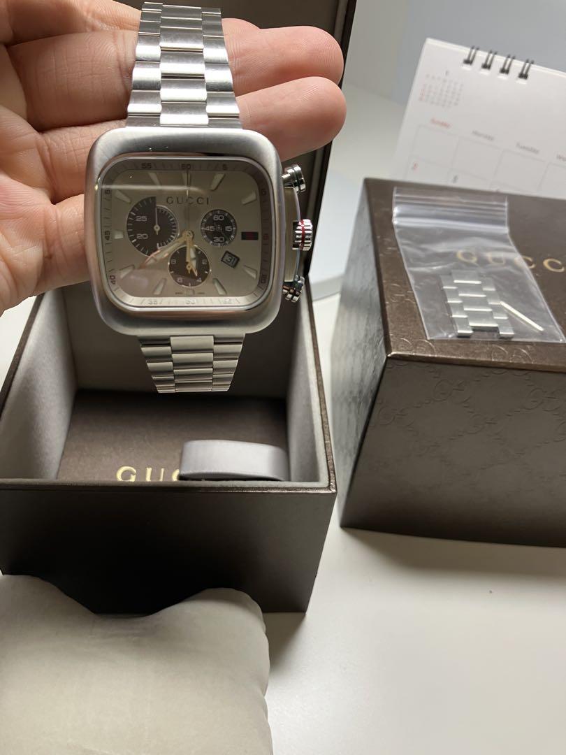 正規品 極美品 試着程度 131.2 腕時計 クロノグラフ クーペ GUCCI グッチ 時計