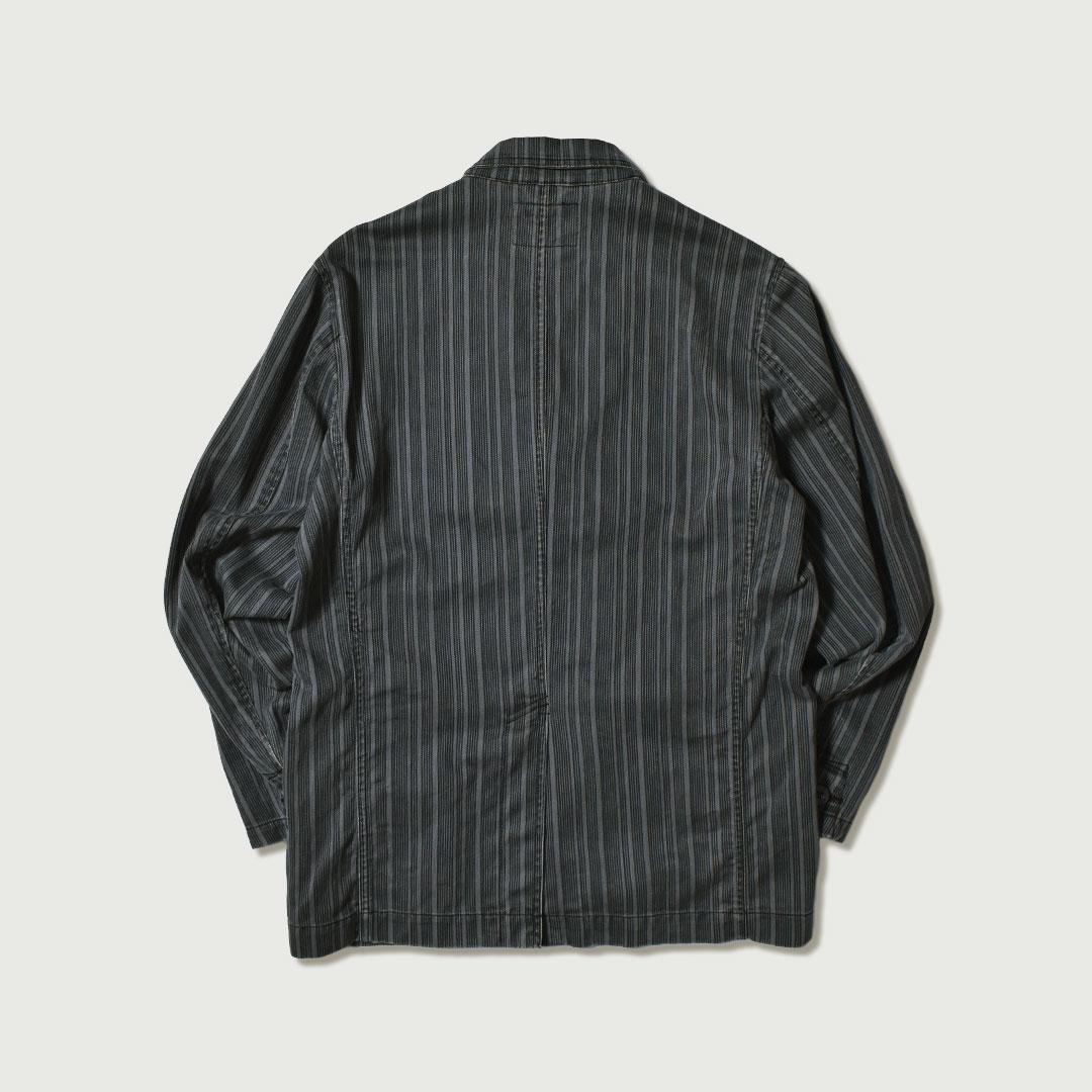 大特価市 WOOLRICH stripe Tailored Jacket アート・デザイン・音楽