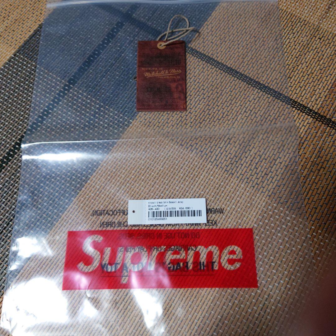 supremeベースボールジャージ黒