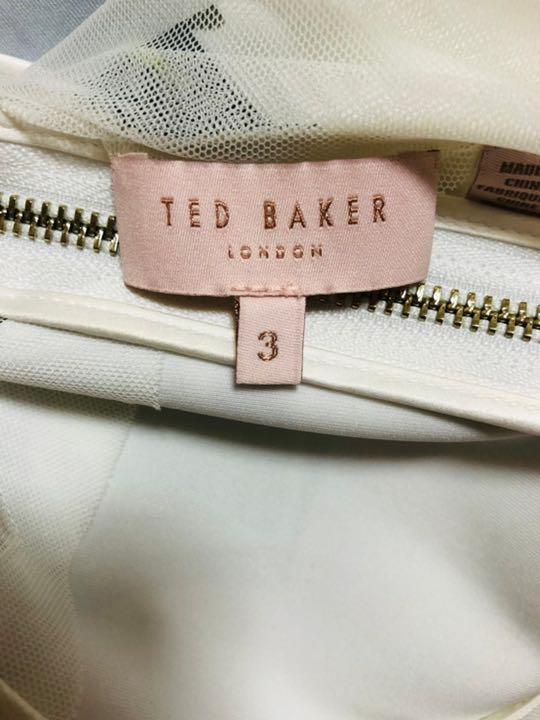 Ted ホワイト 花柄 p85h7-m35374778118 baker ノースリーブワンピース 即納豊富な
