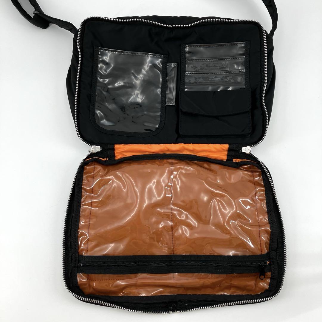 【良品✨/ 廃版】ポーター ショルダーバッグ L 2層式 斜め掛け クロスボディ