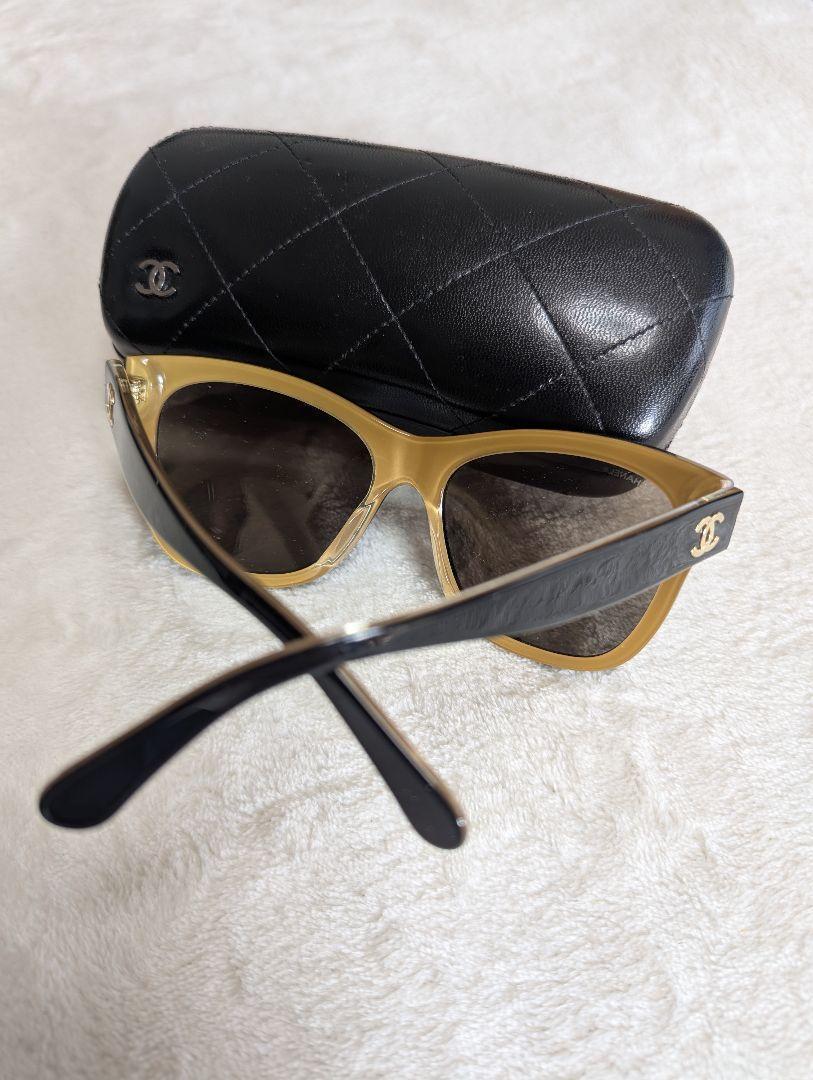 CHANEL シャネル サングラス ココマーク ロゴ ケース付きイタリア製 現状 極美品・正規品】CHANEL シャネル サングラス ココマーク ケース