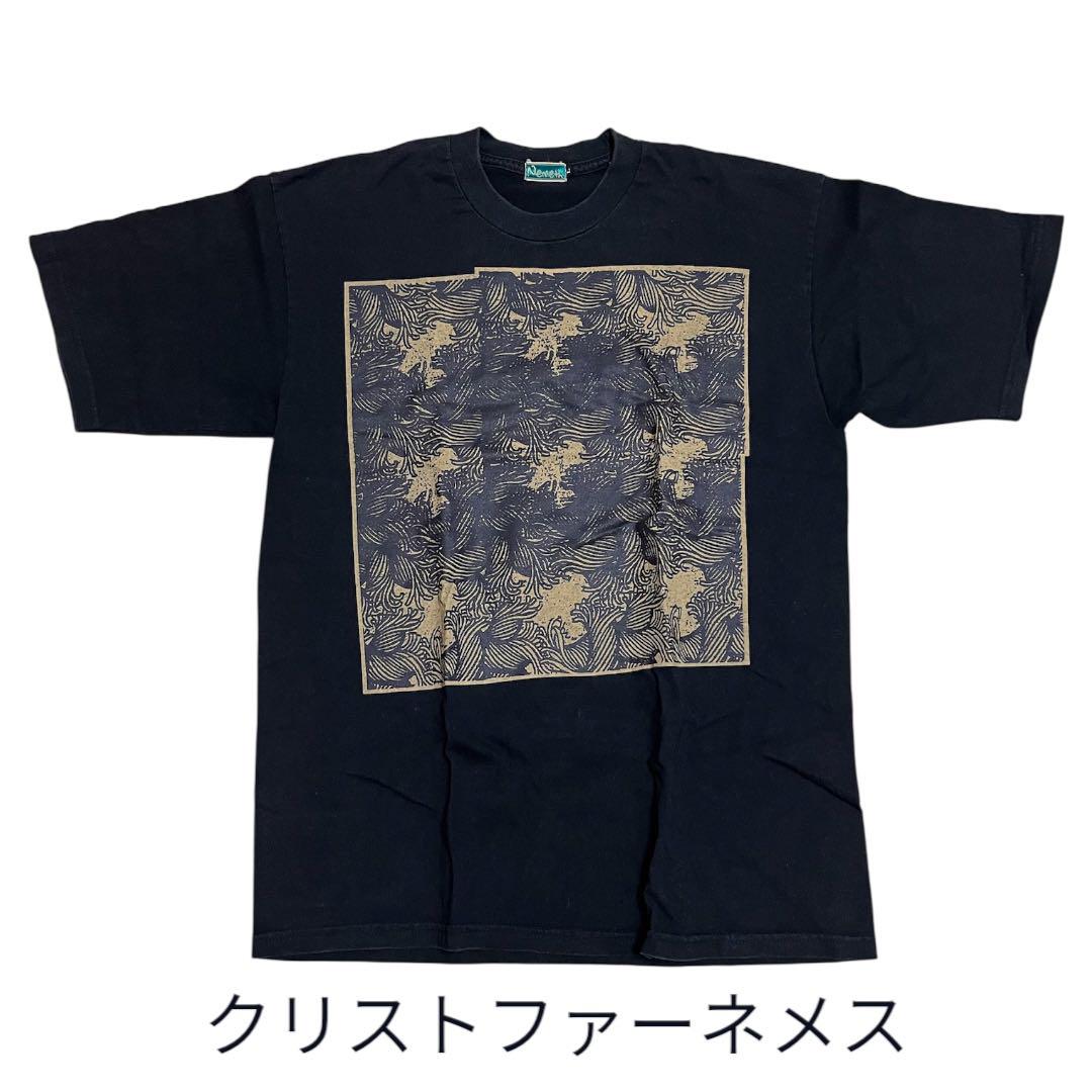 90's Nemeth アーカイブ Tシャツ 黒 総柄 L クリストファーネメス