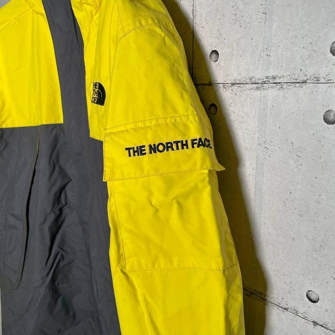 ⛽ノースフェイス　ジャケット　NORTHFACE　刺繍ロゴ　アウター　レモン