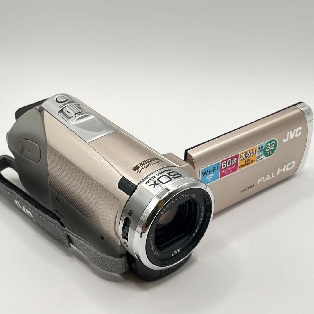 JVC Everio GZ-EX370-N FULL HD ビデオカメラ ピンク