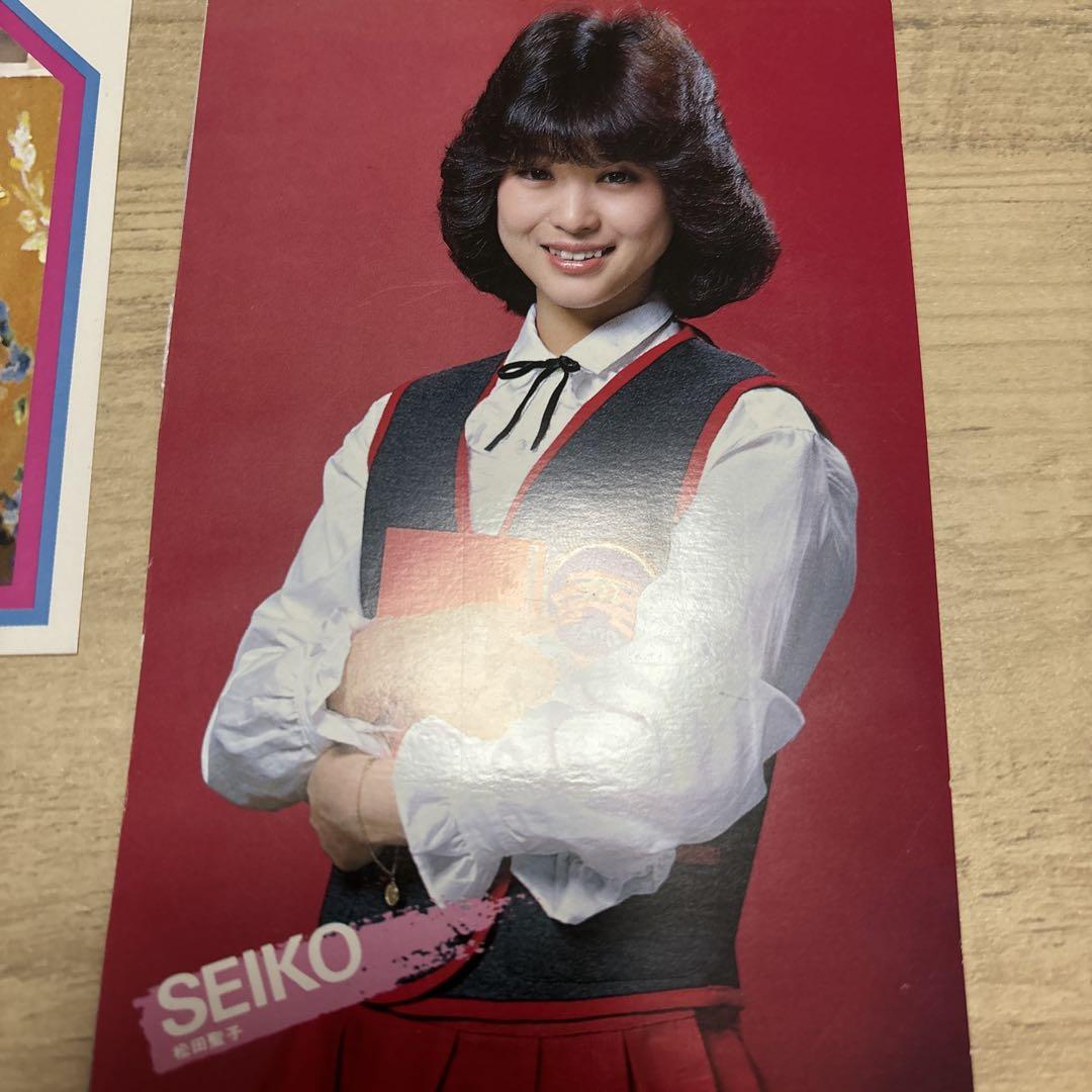 松田聖子ポストカード3枚☆1992年賀状FC限定Precious Momentの