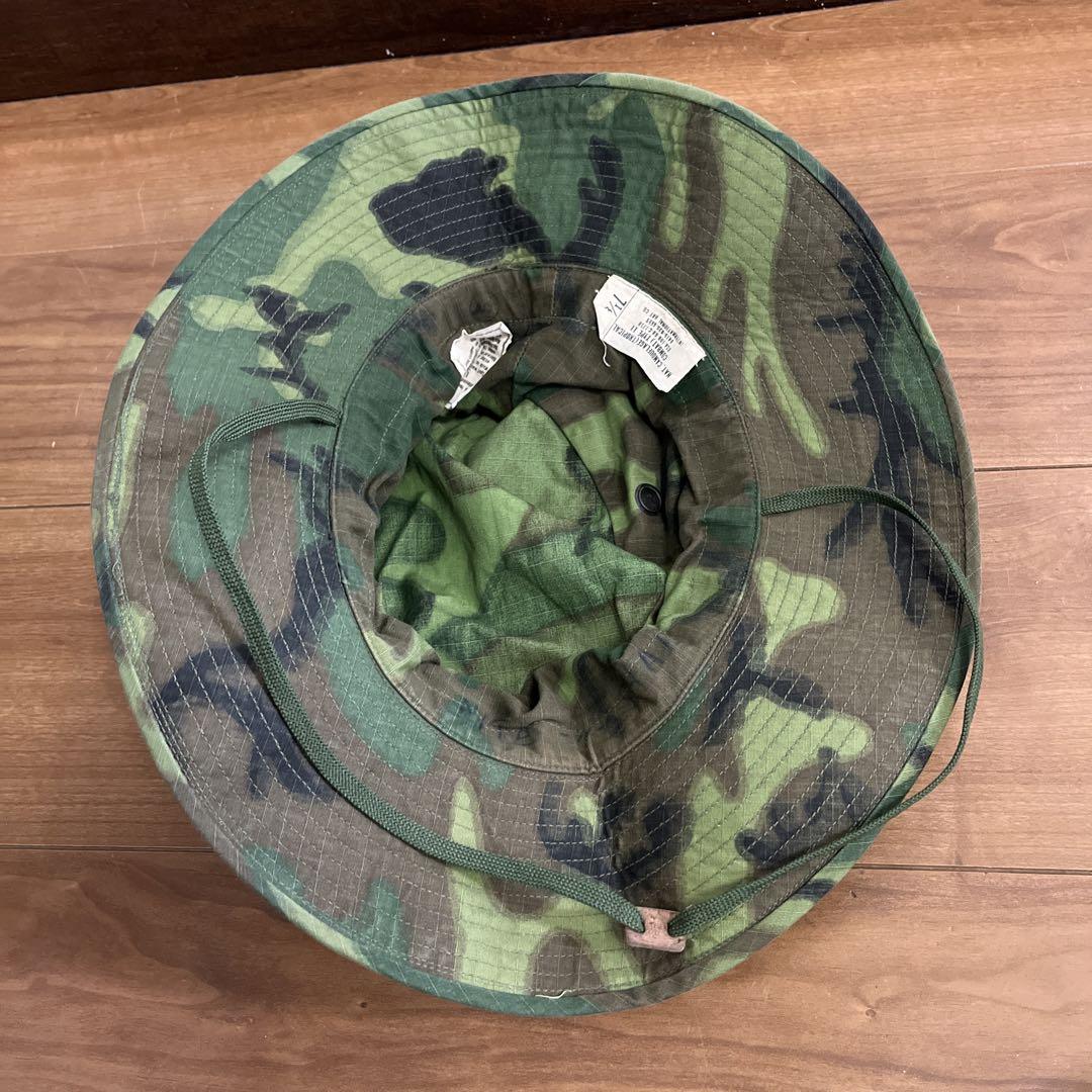 美品 60s 米軍 リーフカモ グリーンリーフカモ ERDL サイズ 7 1/8
