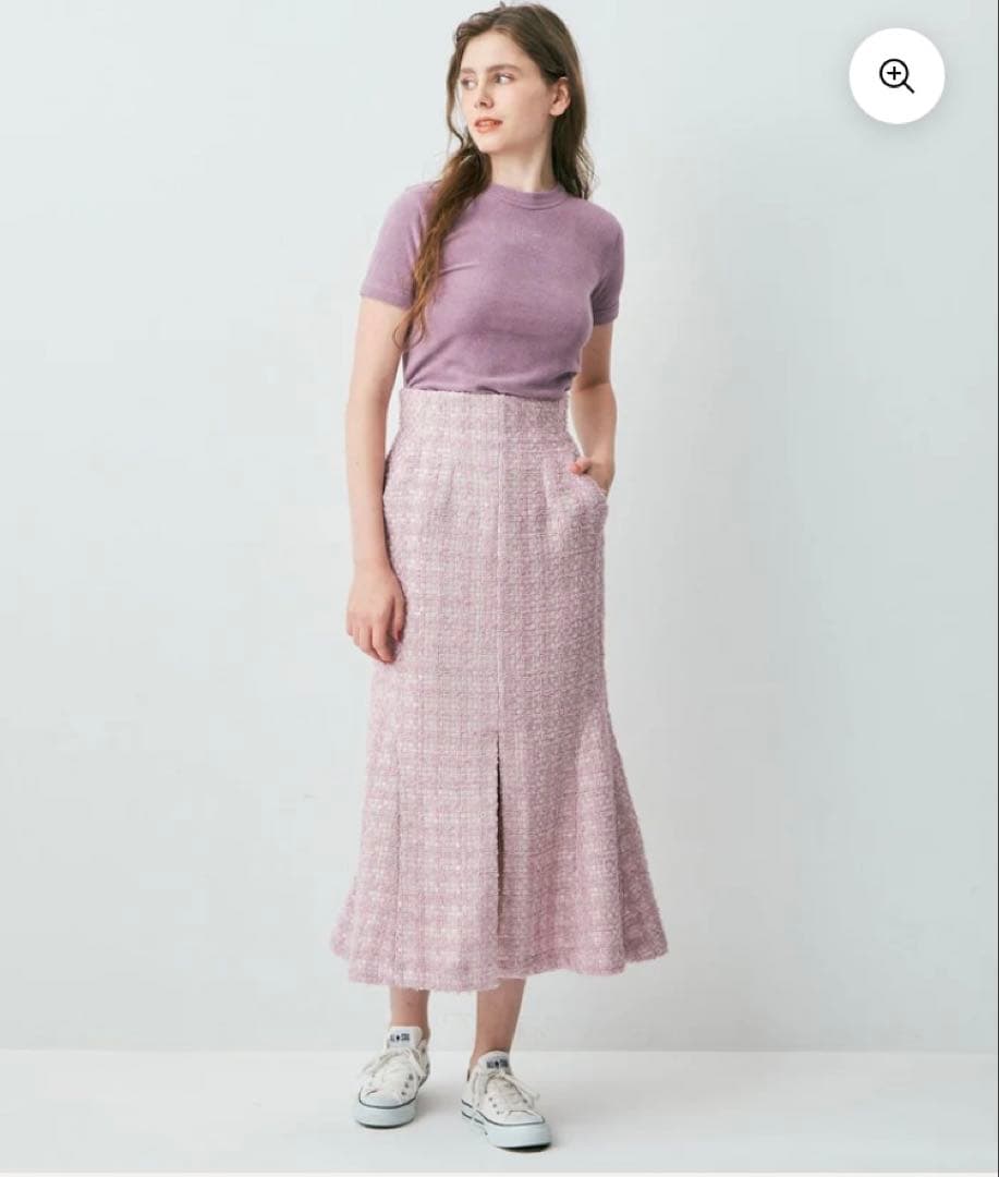 ME COUTURE ループツイードマーメイドスカートM me me couture