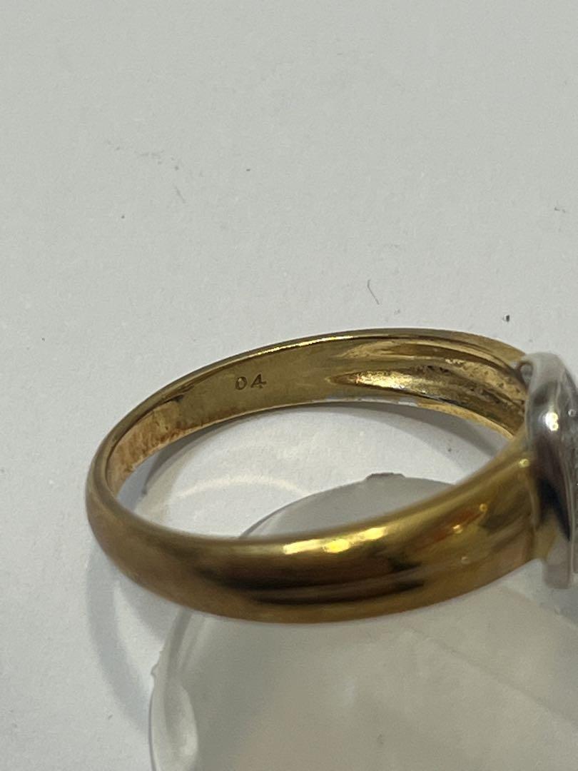 美品‼️K18ダイヤモンドリング❤️18金　ゴールド　刻印あり