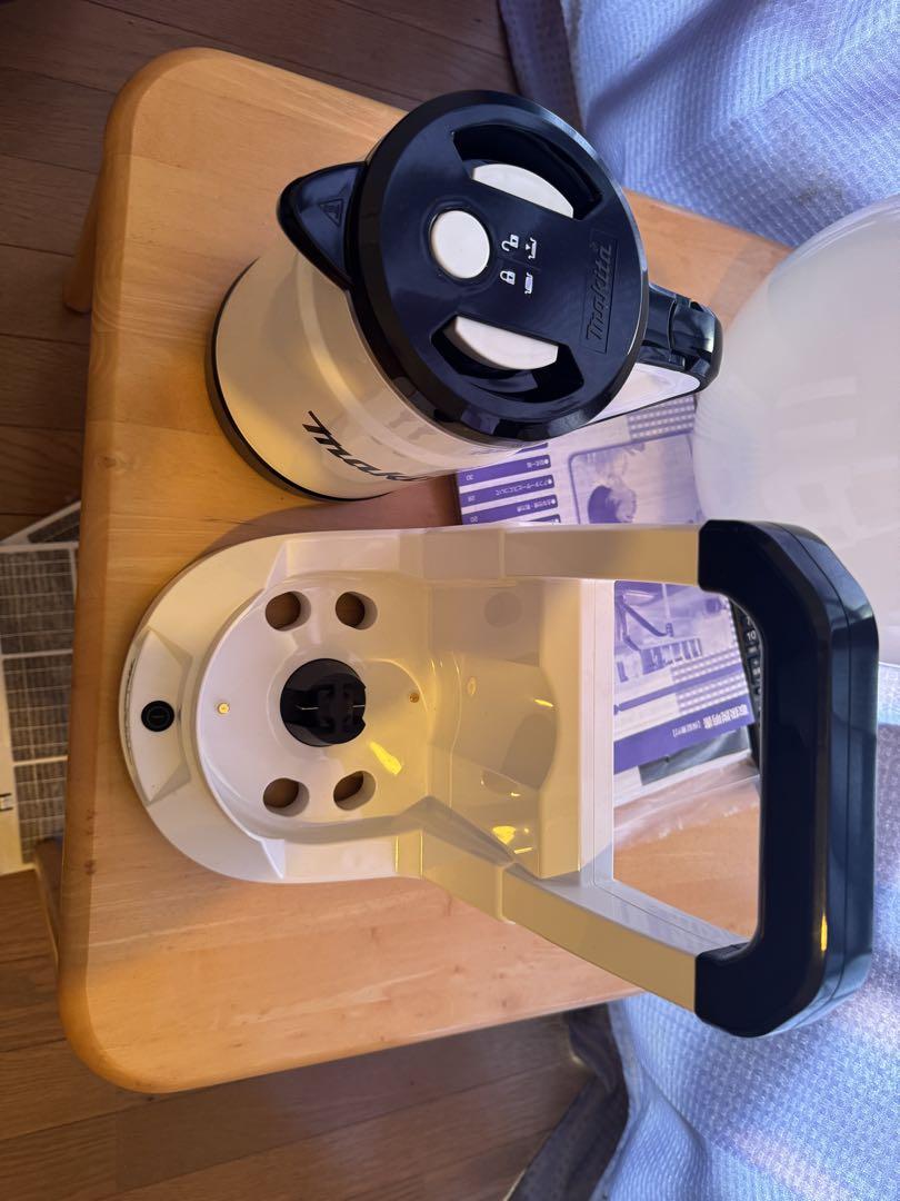 値下げ マキタ 電気ケトル 充電式 白