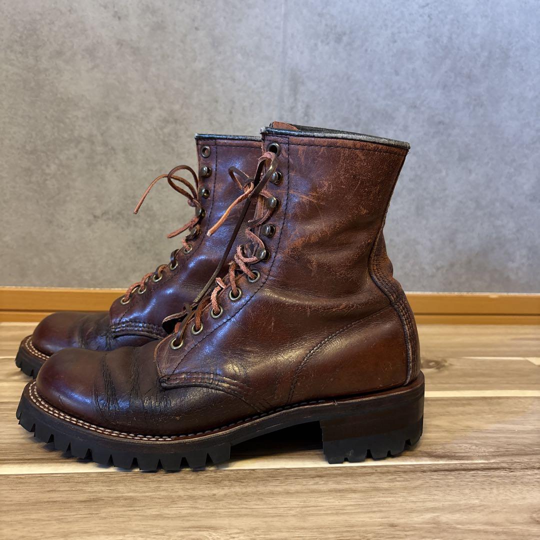 廃盤品　厚底　REDWING ダブルステッチ　刺繍羽タグ　カスタム品